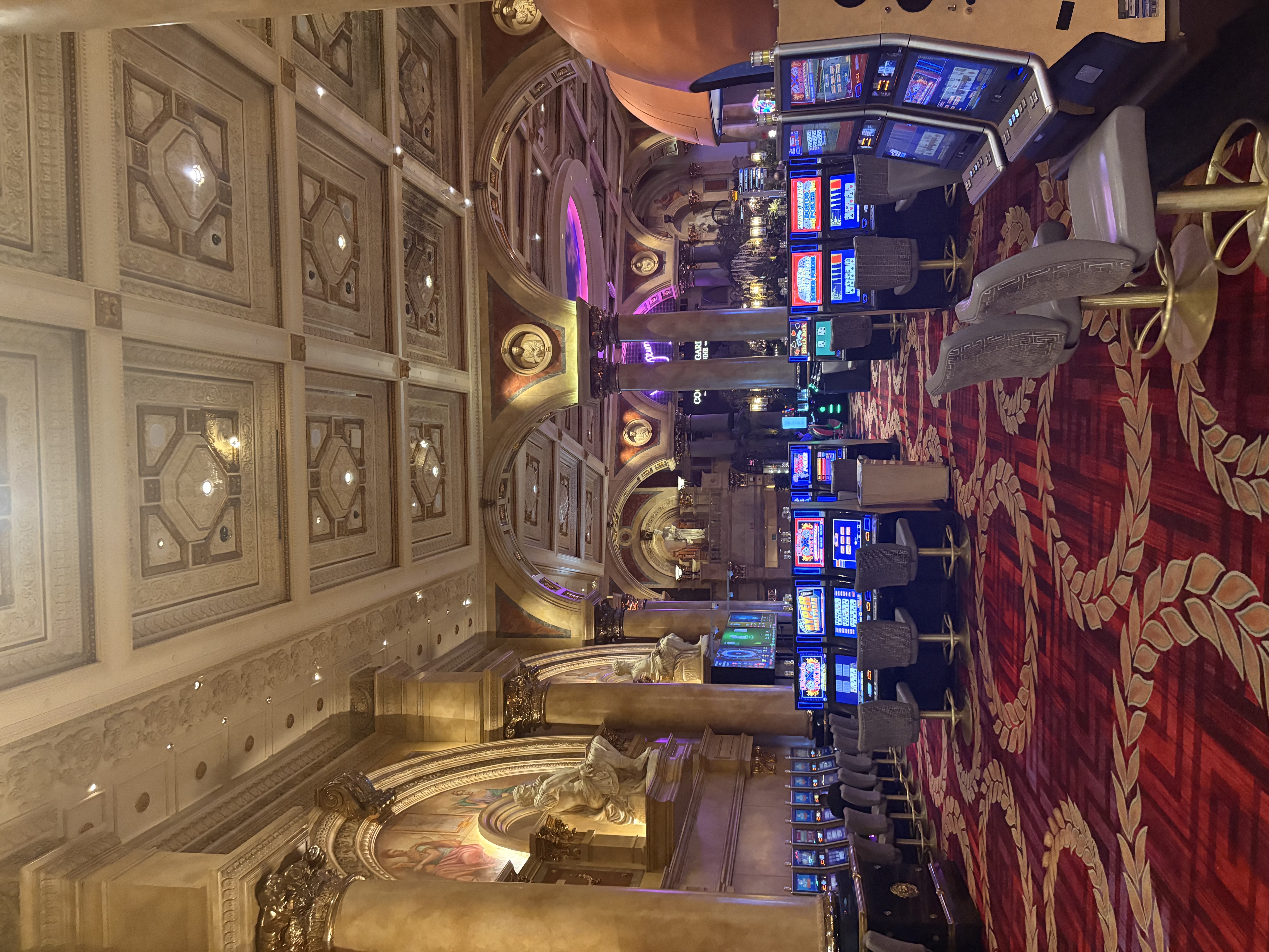 Casino machines at Caesars Palace.