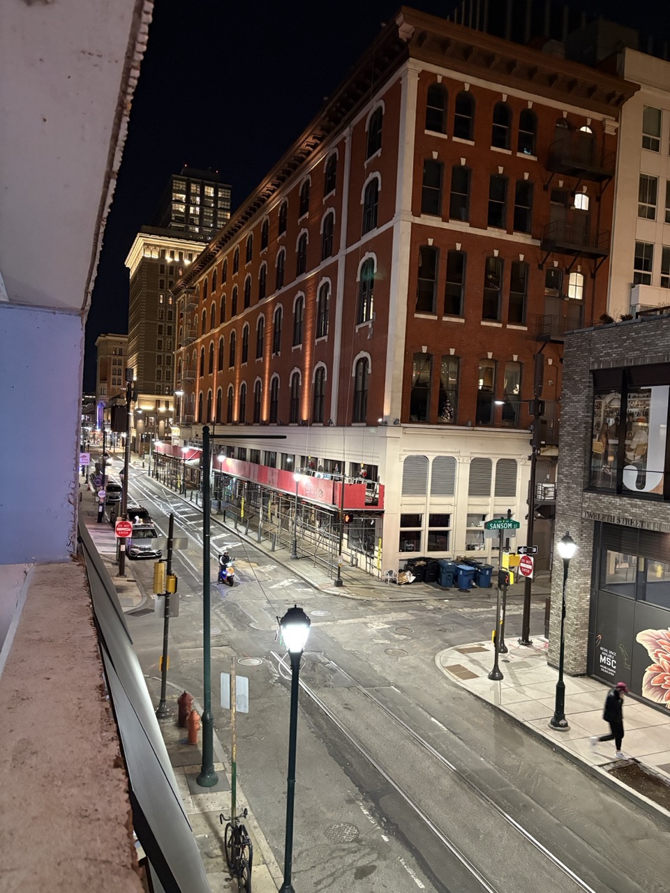 A street in downtown Philadelphia.