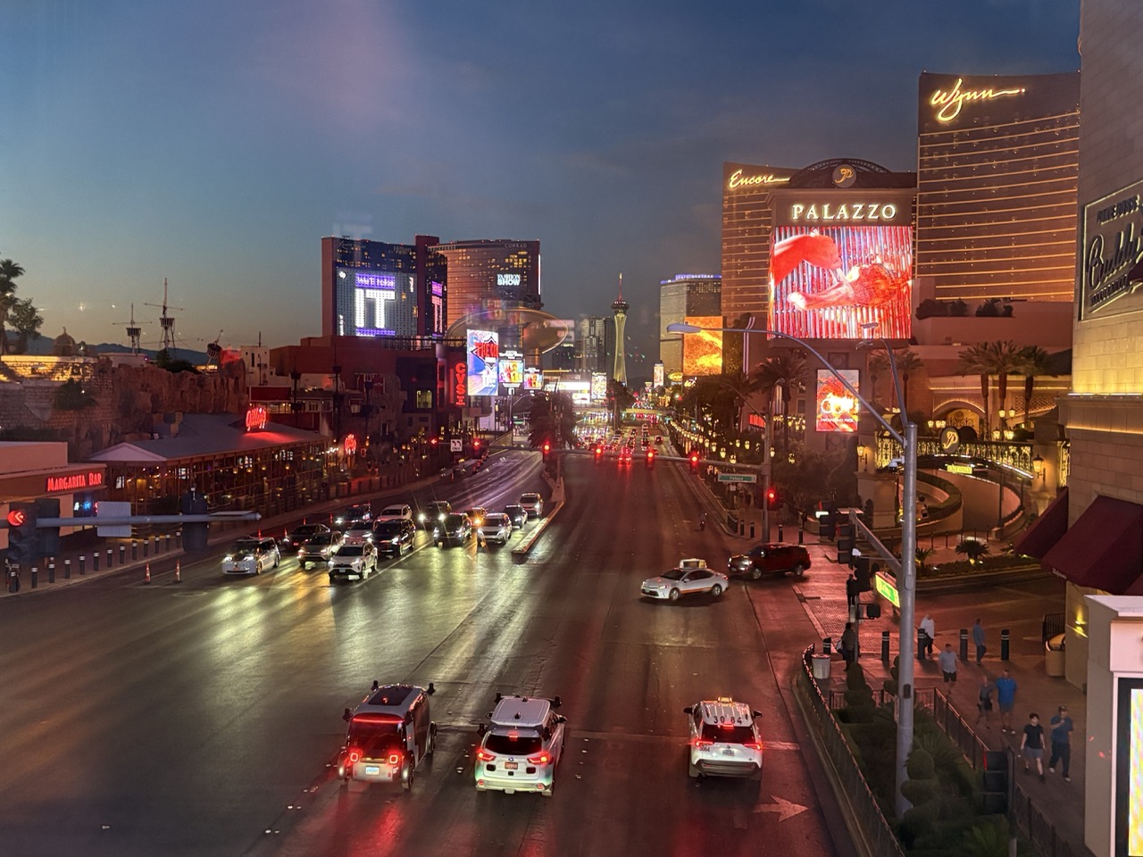 Las Vegas at night.