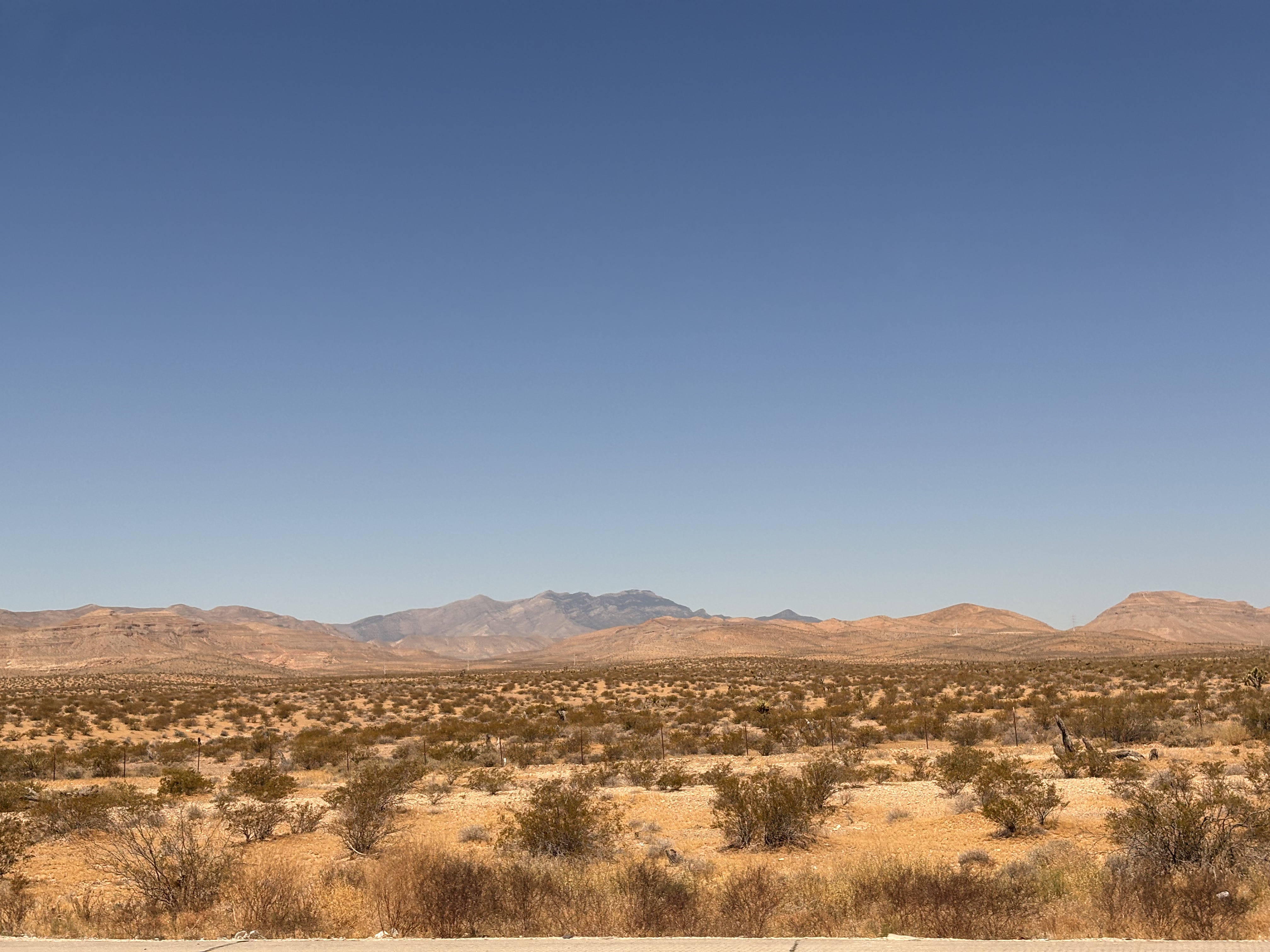The scenery in Sloan, 25 minutes away from the Strip.