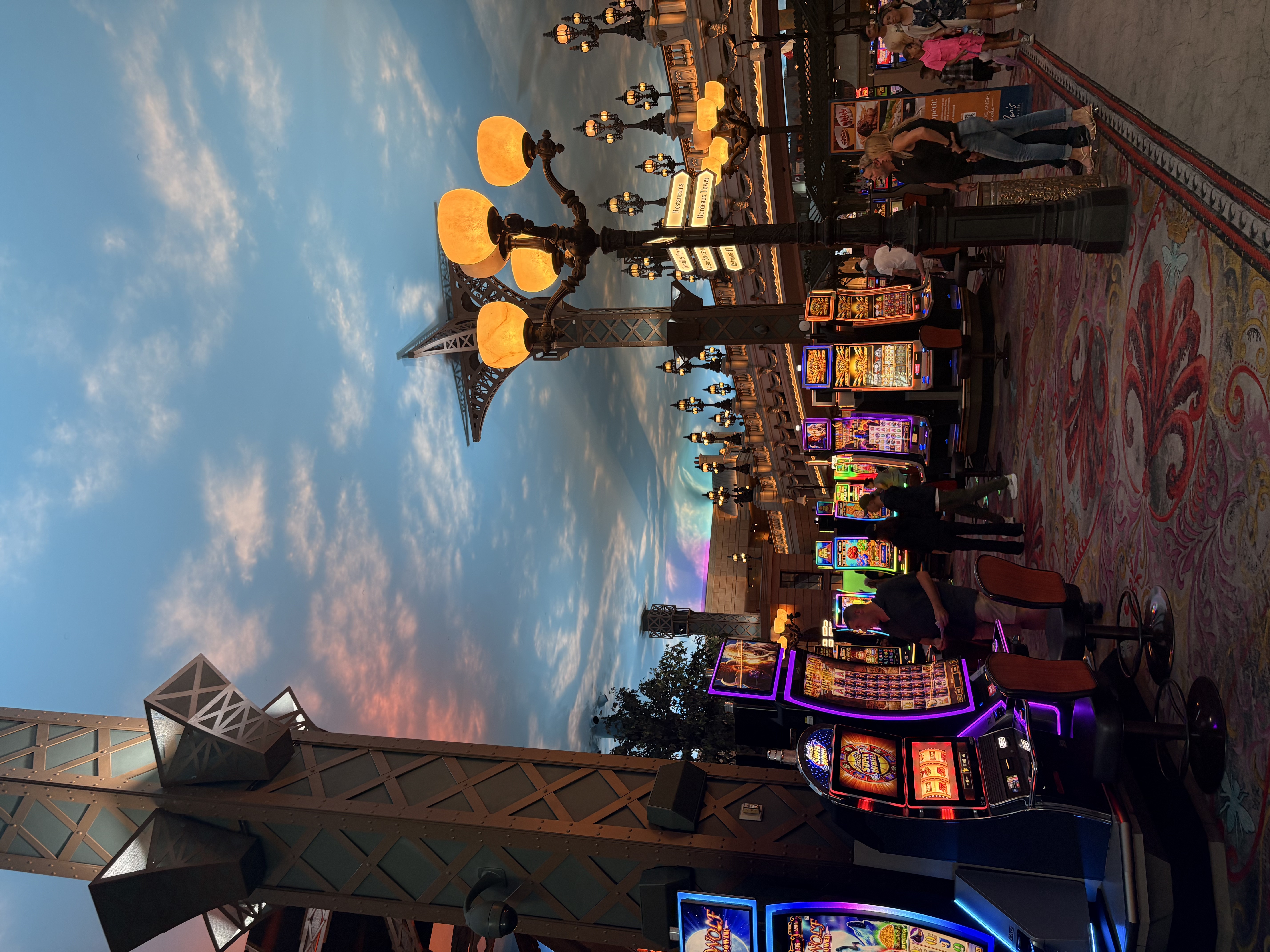 Inside Paris Las Vegas Hotel.