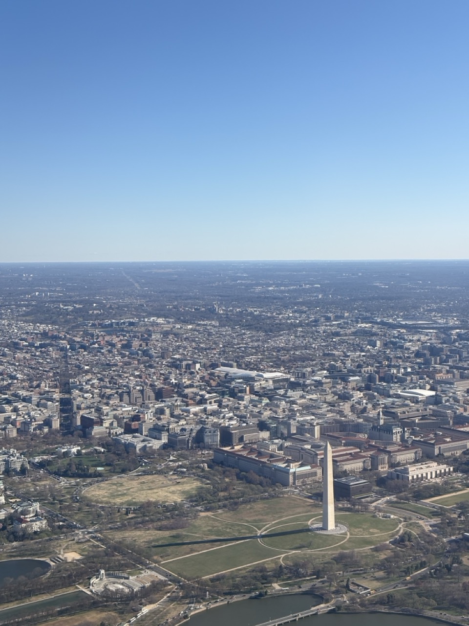 Aerial view of Washington.