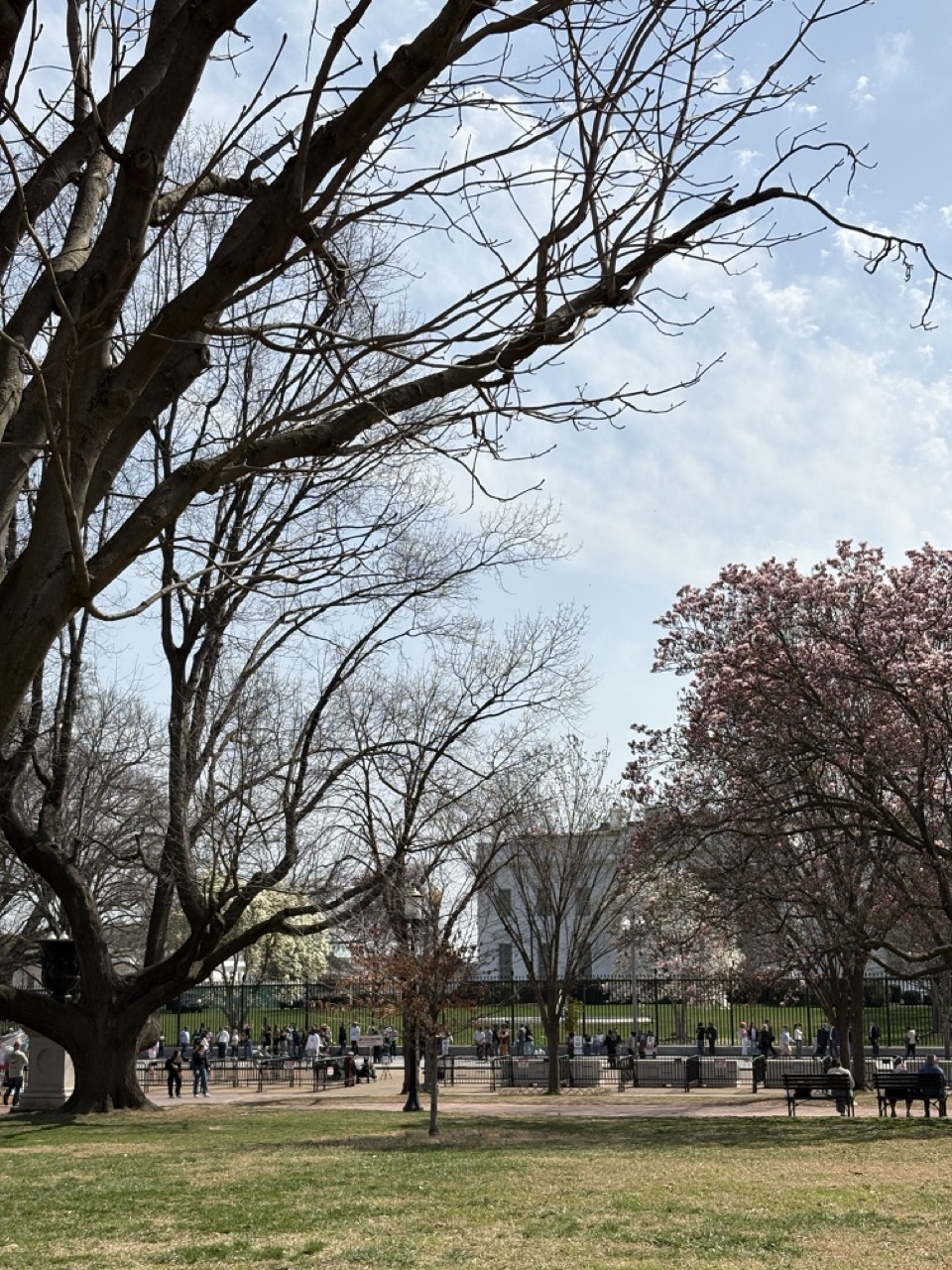 Outside of the White House.
